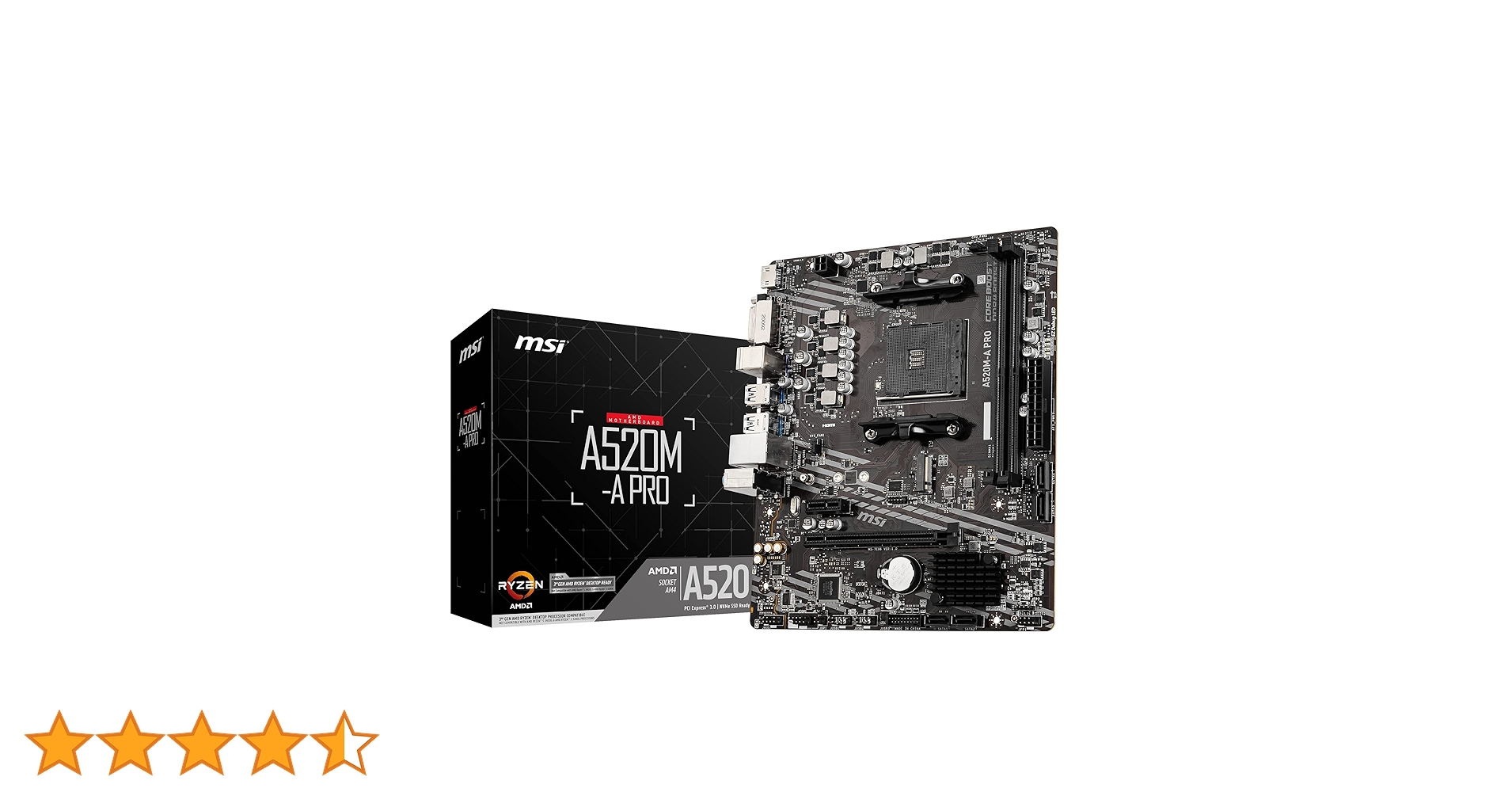 Amazon | MSI A520M-A PRO (ソケットAM4/A520/DDR4/S-ATA 600/Micro